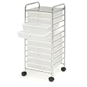 10 Drawer Rolling Organiser Trolley - Perfect for Crafts, Office, Papers, Tools, Home, Office or Garage