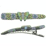 Green Purple Butterfly Fimo February Kids Jewelry