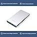 Lumsing Portable Charger Power Bank for Smartphones Tablets(6000mAh Li-Polymer silver)