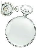 Charles-Hubert, Paris High Polish Chrome Mechanical Pocket Watch