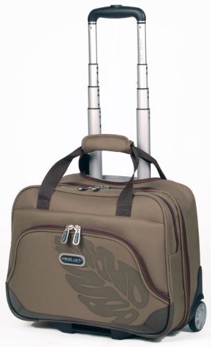 Planet Earth Luggage Rainforest Wheeled Laptop Case, Brown, 17