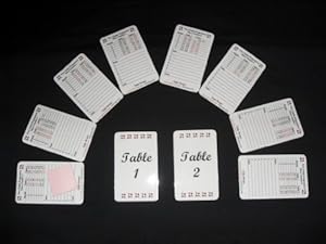 Two-Table Permanent / Reusable Bridge Tallies