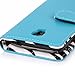 Galaxy S4 ACTIVE Case, E LV GALAXY S4 ACTIVE CASE - Deluxe Synthetic Leather Flip Wallet Case Cover with Premium Interior Design for Samsung Galaxy S4 Active i9295 with 1 Stylus (NOT COMPATIBLE WITH GALAXY S4 i9500) - (Turquoise)