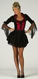 Ladies Vampire Dracula Halloween Womens Fancy Dress Costume Size 8 10 12 14 16