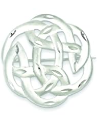Sterling Silver Diamond Cut Celtic Knot Pin Jewelry