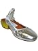 LANVIN Escarpin Open Back Sling Shoes in Silver