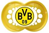 MAM 661822 - Ulti MAM Latex, Schnuller, Bundesliga: Borussia Dortmund, Doppelpack, 5-20 Monate