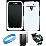 Flexible Frost White Silicone Skin Case for T-Mobile LG G2x Smartphone + Cl ....