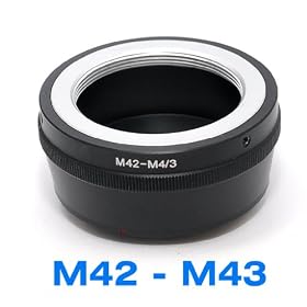 EzFoto Adjustable M42 Screw Mount lens to M4/3 MFT Mount Adapter, fits Olympus E-P1 E-P2 E-P3 E-PL1 E-PL2; Panasonic Lumix G1 G2 G3 G10 GF1 GF2 GF3 GH1 GH2 GH3