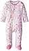 Zutano Baby-Girls Newborn Wide Awake Footie