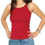 American Apparel Baby Rib Cross-Back Tank Top