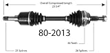 Empi 80-2013 CV Joint Half-Shaft Assembly
