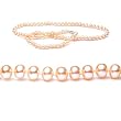 Single Strand 22 Inch 6.0-7.0mm Pink Semi-Round Freshwater Cultured Pearl Necklace