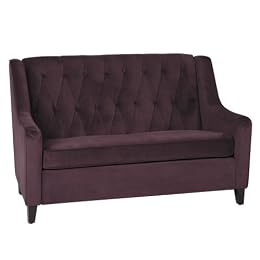 Curves Tufted Loveseat - Purple : Target : regency furniture sofa tufted