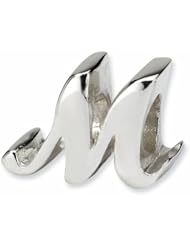 Initial Letter M Silver Bead Charm by Reflections QRS1430M