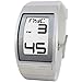 Phosphor Men's WC02 World Time Curved E-INK White Polyurethane Strap Watch