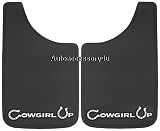 Universal Fit Mud / Splash Guards - Cowgirl Up 11 X 19