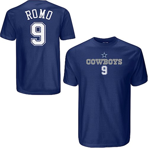 Tony Romo Dallas Cowboys #9 Scrimmage Gear Short Sleeve Jersey Name and Number T-shirt