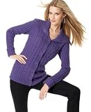 Style&co. Cable-Knit Cardigan with Wide Collar