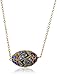 Amazon Collection Gold Over Sterling Silver Chain with Cloisonne Egg Shape Bead Necklace, 18