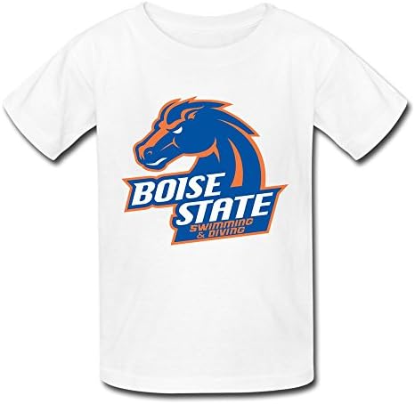 Customized Boise State Broncos Kids T Shirt White Size M