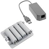 GTMax Rechargeable Battery Pack + USB Ethernet Network Adapter for Nintendo ....