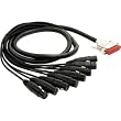 Mogami Gold 8 Channel DB25-XLR Female Snake Cable 5 Feet