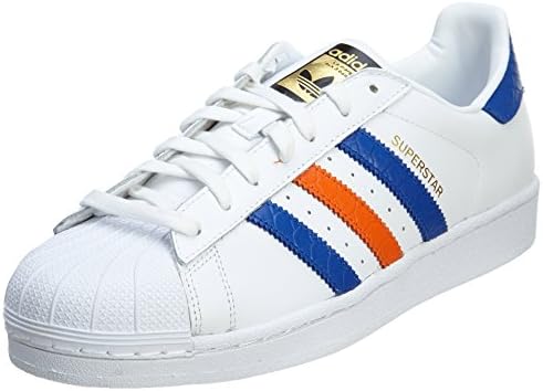 Adidas Superstar East River Rival Mens Style: B34310-Wht/Blue/Oran Size: 7.5 M US