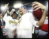 Santonio Holmes and Ben Roethlisberger Pittsburgh Steelers NFL 8x10 Photograph Super Bowl XLIII Celebration