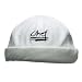 San Jamar H059WH Cotton Chef Beanie with Elastic Head Band and Chef Logo, White