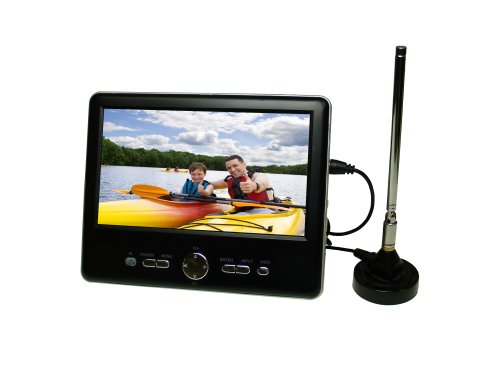 Axion AXN-8701 7-Inch Widescreen Handheld LCD TV with Built-In Tuner, Black