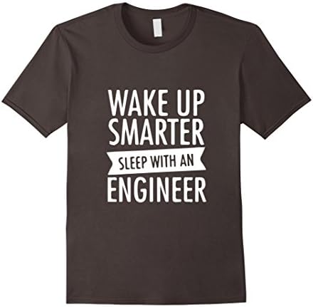 Men's Wake up smarter sleep with an engineer T-Shirt XL Asphalt