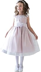 Girls Floral Print Lace Acetate/Organza/Polyester/Taffeta/Tulle  Dress With a Sash 
