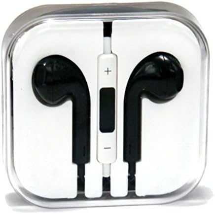 Zenotech Earpods New Design Handsfree Stereo Earphones Earbuds with Microphone for iPhone 6, 6 plus, 5,5s,5c iPads, iPods nano competible WO (Black)