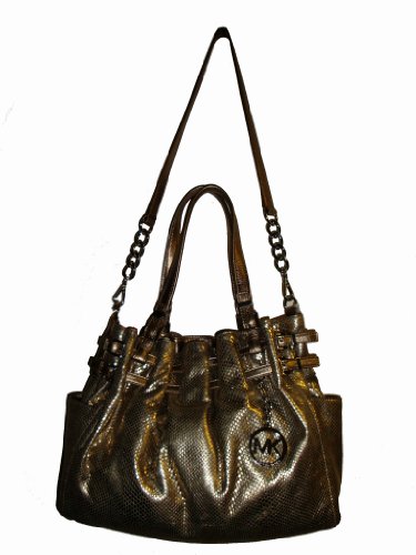 Women's Michael Kor's Large Shoulder Tote (Genuine Leather) (Bronze)
