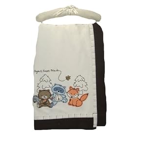 Organic Forest Friends Reversible Organic Blanket
