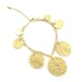 Kristy's Hammered Disc Bracelet - Gold Tone: Final Sale