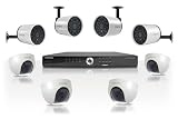 Samsung VKKF007NUS SDE-4002 8 Channel DVR 1 TB HDD 4 Box Camera and 4 Dome Camera