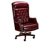La Z Boy Traditional High Back Leather Judges Chair