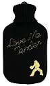 Elvis Presley Hot Water Bottle, Love Me Tender Design, Black