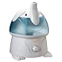 Crane Adorable 1 Gallon Cool Mist Humidifier, Elephant Shape