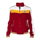 Kansas City Chiefs Women's Dazzle Script Red Full-Zip Track Jacket