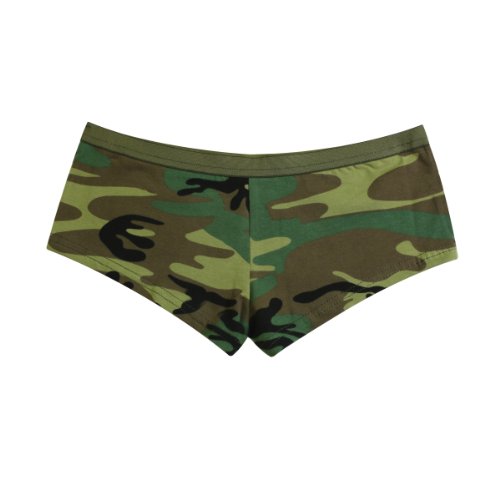 Women's Woodland Camo Booty Shorts - Available in Several Sizes