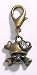 LARGE - BRONZE - Skull & Diamonds Dog Charm