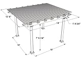 Vinyl Pergola Kit with 8