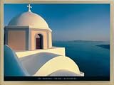 Poster Art Print framed: Ch. Hermes - Thira, Santorini (32 x 24 inches)