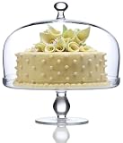Luigi Bormioli Michelangelo Masterpiece Footed Cake Plate with Dome Cover