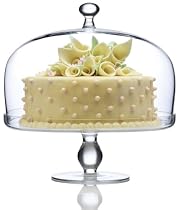 Luigi Bormioli Michelangelo Masterpiece Footed Cake Plate with Dome Cover