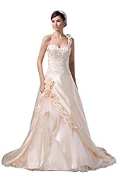 One Shoulder Lace Organza/Satin  Dress