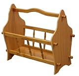 Ore International Oak Magazine Shelves
